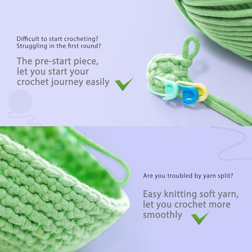 Crochet Kit for Beginners: Elephant Crochet Kit for Adults, Include Easy to Use Yarn, Step-by-Step Video, Patterns, Learn to Crochet, Thanksgiving, Christmas, Birthday Gift - color: Elephant
