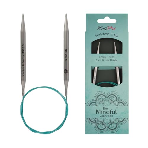 KnitPro The Mindful Collection Fixed Circular Needles 32" (80cm) | US Size 10.5 (6.5mm) - size: US 10.5 (6.5mm)