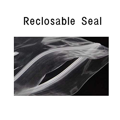 Long Jewelry Plastic Bags - 100pcs, 2 Sizes, Zip Seal Storage Bags with Hang Hole for Packaging Shipping Incense - size: 2 x 8" 100ct