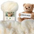Cotton Stuffing 200g/7.05oz Natural Yellow Soybean Fiber Craft Filler | Premium Amigurumi Stuffing, Ideal for Teddy Bears, Crochet Projects & DIY Handcraft Gifts - color: 200g Cotton Stuffing Natural Yellow