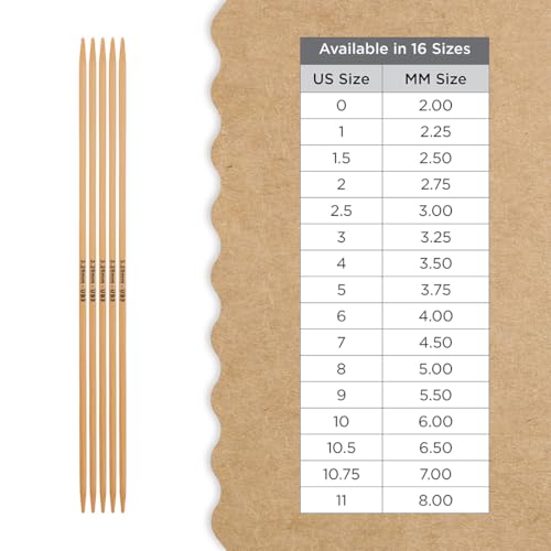 Knitter’s Pride Bamboo Luxe Double-Point Needle 8""(20cm) - US 3(3.25mm) - size: 3.25mm
