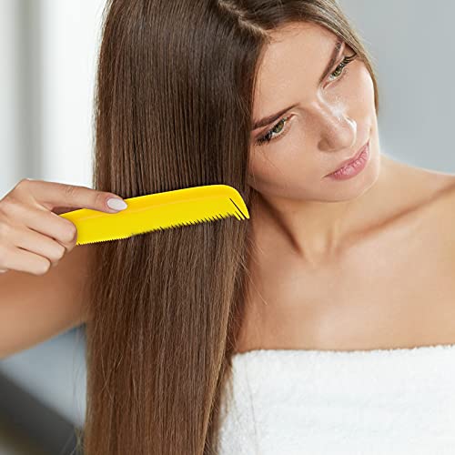 Leinuosen 12 Pieces Pocket Hair Combs, Fine Tooth Combs, Multicolored | Plastic Hair Care for Men Women, Portable Travel Size, for Barber Salon Hair Dressing Use, Not Breakable, Peines Para Cabello - color: Pink, Yellow, Blue