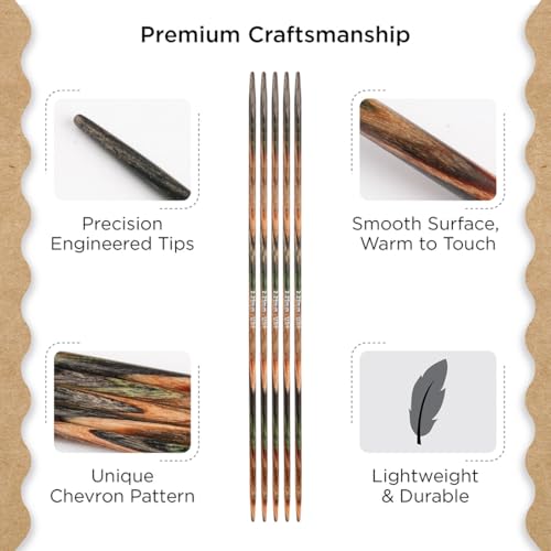 Knitter’s Pride Terra Double-Point Needle 6""(15cm) - US 1(2.25mm) - size: 2.25mm