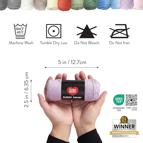 Red Heart Super Craft Kit Pastels, Yarn for Crocheting and Knitting - style: Super Craft Kit Pastels