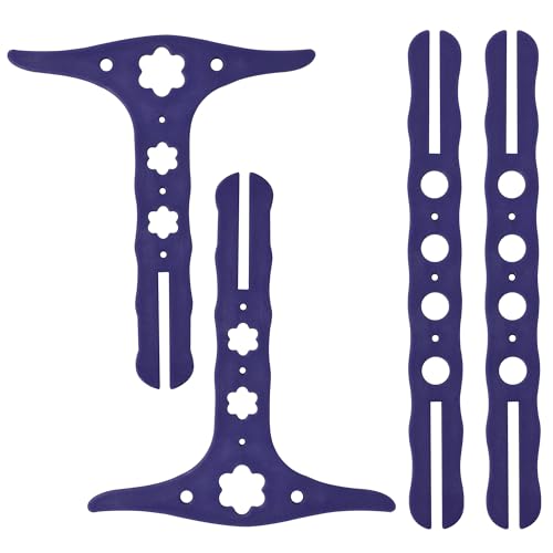 1, 1.5 & 2 Yard Adjustable Niddy Noddy for Spinning and Winding Yarn | Plastic, 3 sizes from 1 yard to 2 yards, 3 colors options, spinning tool for plying, easy to carry, for thread & wool - color: purple