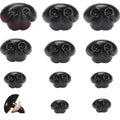 Zhbrchz 130pcs Large Plastic Safety Noses with Washers 19mm 21mm 25mm 29mm | Black Craft Nose with Washers for Amigurumi Crochet Bears Dog Stuffed Animals Doll Making - size: 19-29mm