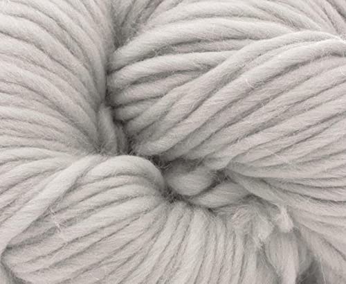 Revolution Fibers | Premium Super Bulky Merino Yarn | 100-Grams of 100% Wool Yarn Chunky Weight, Thick Wool Yarn for Knitting, Crochet, Baby Blanket, Dyed, Felting, Weaving, Lightening White - color: Lightening (White)