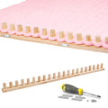 42'' Chunky Knitting Blanket Loom - Custom Thick Yarn Knitting Loom, Foldable and Portable Chunky Blankets Extra Large Loom - color: 42''