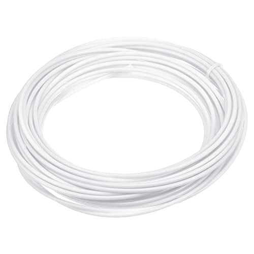 PATIKIL Wicker Repair Kit, 33ft(10m) 2.5mm Round Synthetic Rattan Material Plastic Wicker Woven Set for DIY Craft and Weaving Basket Making, White - color: White
