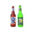 Tuffy® - Silly Squeakers® : 2 Pack Beer Bottle Dog Toy: Squeaky Dog Toy , Washable and Floats , Vinyl - color: Brown Blue Cat Trippin & Green Heinie Sniff'n BB