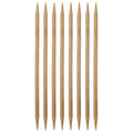 HARFINGTON 8Pcs Bamboo Knitting Needles Double Pointed Size US 11(8mm) Carbonized 10 Inch(25cm) Straight for Handmade Creative DIY Knitting Craft Yarn - size: US 11(8mm)