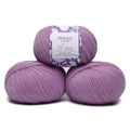 Baby Alpaca Merino Yarn 3 Skeins 150g Worsted Weight Knitting Lavender F. | Pullu baby alpaca merino blend made in Peru 3 skeins 150g 426yd total for knitting and crochet sweaters scarves and hats - color: Lavender Fields