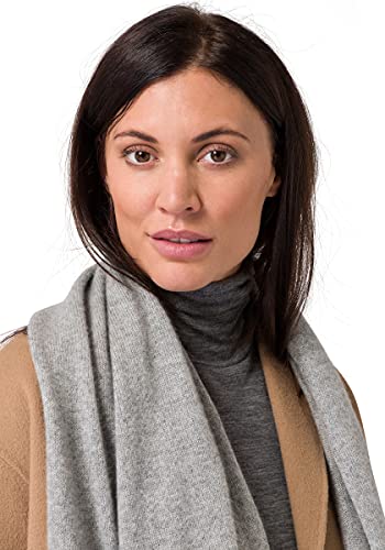 Cashmere Knitted Scarf for Women by Style Republic - color: Light Grey