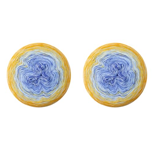 Susan's Family Summer Bloom Cotton Yarn - 2x400g/1531Yds - Stellar Tale | 14 Wpi Soft Fingering gradient yarn, Crochet and Crafts - color: 16#Stellar Tale