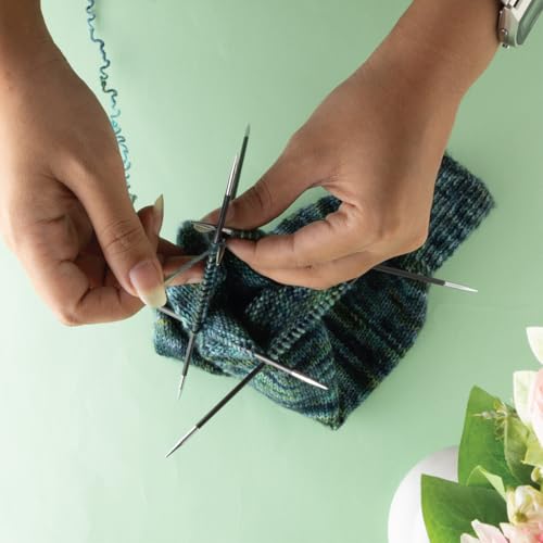 KnitPro Karbonz Double Pointed Needles 6"(15cm) | US Size 1 (2.25mm)