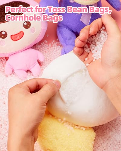 2 lb Poly Pellets Weighted Stuffing Beads,Plastic Pellets Weighted for Stuffed Animals,Poly for Bean Bags, Crafts,Doll and Blankets