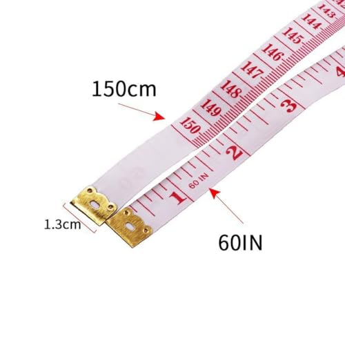 Blue Flexible Tape Measure - 60 Inch/150cm Double-Sided PVC Fiber Tape for Waist, Height,and Sewing Crafts Measuring Tape Measuring Tape for Body Measurements,Sewing Tape Measures