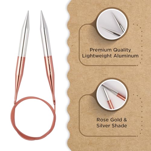 Knitter’s Pride Rosemist Fixed Circular Needles 32""(80cm) - US 17(12mm) - size: 12.00mm