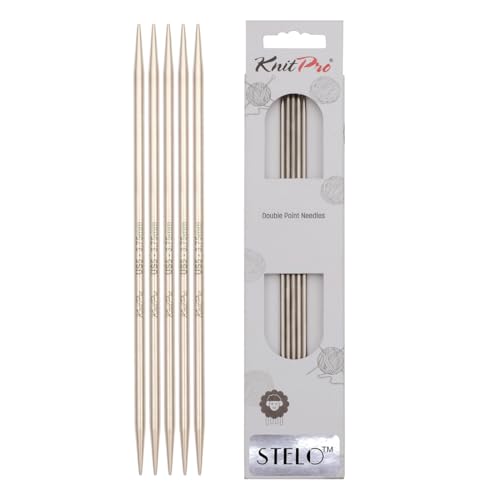 KnitPro Stelo Double-Pointed Needles 8" (20cm) | US Size 5 (3.75mm) - size: US Size 5 (3.75mm)