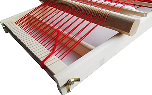 Knewmart Wooden Multi-Craft Weaving Loom Large Handcraft Frame 15.7×11.8in (40×30cm) Complete Weaving Accessory Kit