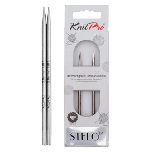 KnitPro Stelo Lace Interchangeable Tips 4" (10cm) | US Size 4 (3.5mm) - size: US Size 4 (3.5mm)