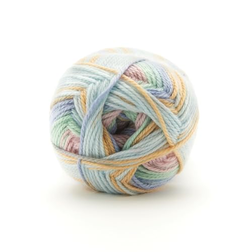 Loops & Threads Baby Cuddles Yarn - Yarn for Knitting, Crochet, Weaving, and Arts & Crafts - Multi, Acrylic, Polyamide, 4 oz - color: Daydream