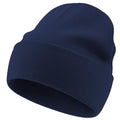 100% Cotton Beanie Lengthen Cuffed Beanies Knit Winter Hats Unisex | Double-Layer Warmth,Ultra-Soft 100% Cotton Knit,Long Non-itchy,Snug No-Slip Stretch Fit,Warm Winter Skull Cap - color: 1-navy Blue