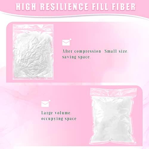 Woanger 2.2pound/ 35oz Polyester Polyfill Stuffing for Stuffed Animals Pillow Cushions Soft Cotton Poly Fiberfill Stuffing High Resilience Fiber for Couch Making Fluff Crafts Home Decors - size: 2.2 Pound/ 35oz
