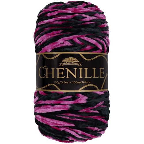 JubileeYarn Chenille Yarn - 100g/Skein Worsted Polyester - Avalon - 1 Skein - color: 210 Avalon, size: 1 Skein