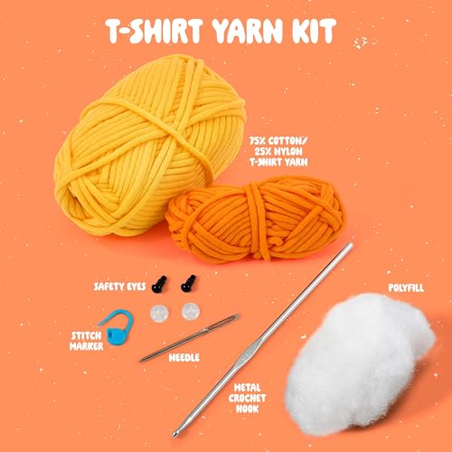 Bucilla Complete Crochet Kit, Quackers The Duck, 5" - color: Quackers the Duck