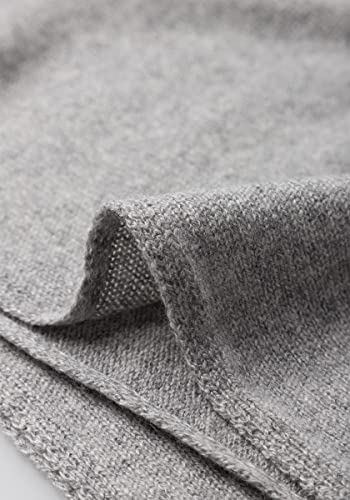 Cashmere Knitted Scarf for Women by Style Republic - color: Light Grey
