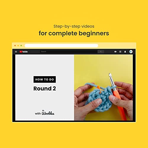 The Woobles Crochet Kit Bundle for Beginners (Penguin, Chick, Fox, Bunny) | As seen on Shark Tank, Includes: Easy Peasy Yarn, pre-started pieces, hooks, safety eyes, stuffing, video tutorials - color: Easy Peasy Beginner Bundle