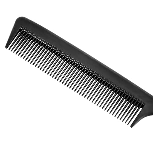3 Pcs Tail Combs Fine Tooth Parting Comb Hair Root Teasing Comb for Barbers Styling (Black) - style: Fine tooth tail comb