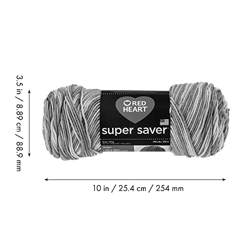Red Heart Super Saver Yarn, 3 Pack, Americana 3 Count - color: Americana, size: 3-Pack