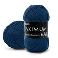 Mary Maxim Maximum Value Acrylic Yarn for Crocheting and Knitting, Soft Worsted Weight Yarn 4, Ideal for Blankets, Sweaters, Hats, and Scarves, 8 oz Skein (474 Yds) (Dark Denim) - color: Dark Denim
