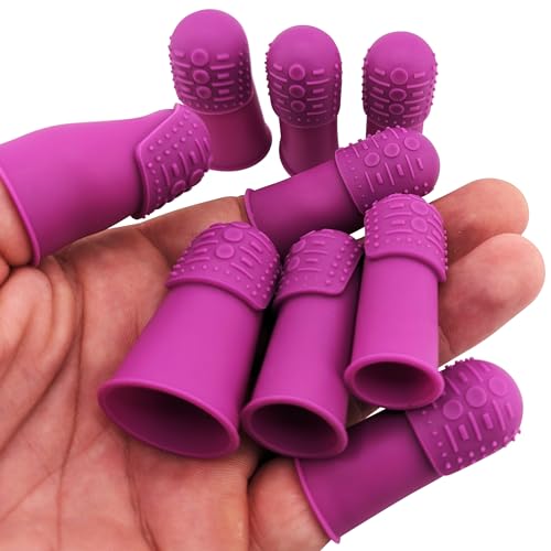 Comfy Flexible Thimbles | Xtra-Grip Thimble | Small (3) - Medium (3) - Large (3) | Includes Set of Sewing Pins (Pins Not Heat Resistant)