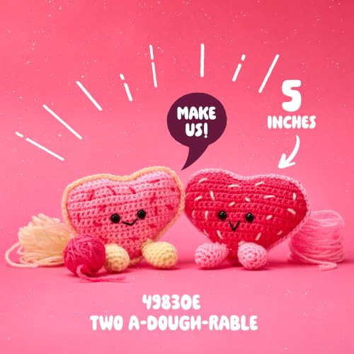 Bucilla, Complete Crochet Kit for Beginners, Amigurumi Besties, A-Dough-Rable - color: A-Dough-Rable