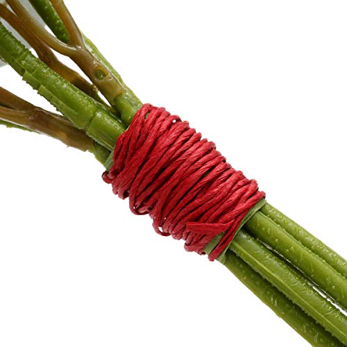 Syhood 673 Feet Floral Vine Bind Wire Rustic Craft Wire, Red | For DIY Craft Wrapping, Flower Bouquets Garland Arrangements, , Christmas Wreath Making - color: Red, size: 673 Feet