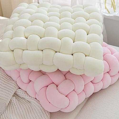 Velvet Chunky Yarn Bulky Giant Arm Knitting Ya rn, Super Soft Jumbo Tube Weight, Fluffy DIY Crochet Hand Making Washable for Blanket, Pet Bed, Rugs Pillow (2.2lb-Cute Pink) - color: Pink, size: 2.2LB