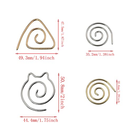 DGBRSM 4pcs Spiral Cable Knitting Needle DIY Apparel Sewing Needles Household Stainless Steel Household Knitting Needle (Gold & Silver)