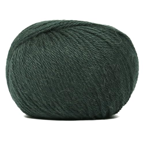 100% Baby Alpaca Yarn 3 Skeins 150g DK Weight Knitting Crochet F. Green | Made in Peru with natural warmth and softness featuring 327yd of premium fiber ideal for scarves shawls sweaters and more - color: Forest Green, size: DK