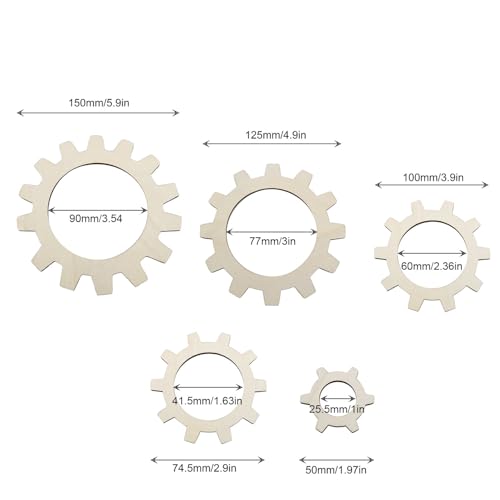 1 Set 5PCS Circular Knitting Sewing Weaving Templates Flower Knitting DIY Hand Tools Wooden Loom Used for Making Cushions Scarves Headbands Hats Shawls Socks Bags Gloves