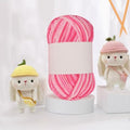 Threads for Knitting Yarn Crochet Yarn Rainbow for Crocheting Knitting Projects(Cherry Blossom) - color: Cherry Blossom