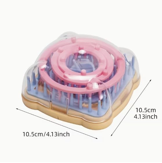 Flower Knitting Looms Kit, Frame Looms, DIY Yarn Flower Maker Weaver Tool Set, Gift for Beginners and Experts (Pink, Blue, Orange) - color: Pink, blue, orange
