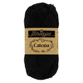Scheepjes Catona Mercerized Cotton Crochet Thread 100g - 110 Jet Black - color: 110 Jet Black
