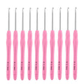 Vodiye 10PCS Crochet Hooks, Professional Extra Long 3.0mm, Ergonomic Handle, Crochet Needle for Beginners and Experienced Lovers - size: 10pcs - 3mm