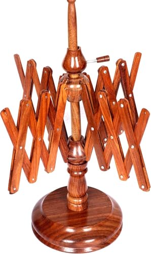 Antique Vintage Wooden Yarn Winder ||Knitting and Crocheting Wool Yarn String|| Fiber Ball Winder by Sunrise Wood Store (Rose Wood Winder) - color: Rosewood Winder