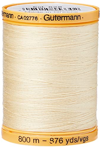 Gutermann Natural Cotton Thread Solids 876 Yards-Vanilla Cream - color: Vanilla Cream