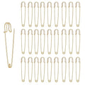 Safety Pins (Upgraded), 2" Large Safety Pin Pack of 50 for Clothes Leather Canvas Blankets Crafts Skirts Kilts, Large Safety Pin Heavy Duty Safety Pins (Gold) - color: Gold