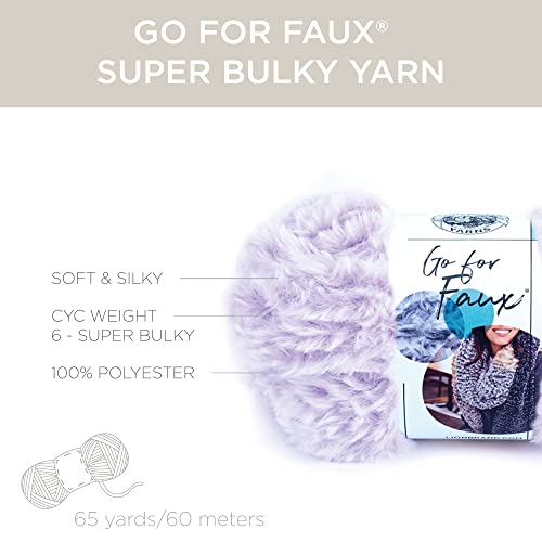 (1 Skein) Lion Brand Yarn Go for Faux Bulky Yarn, Lightning Bug - color: Lightning Bug, size: 1 Pack